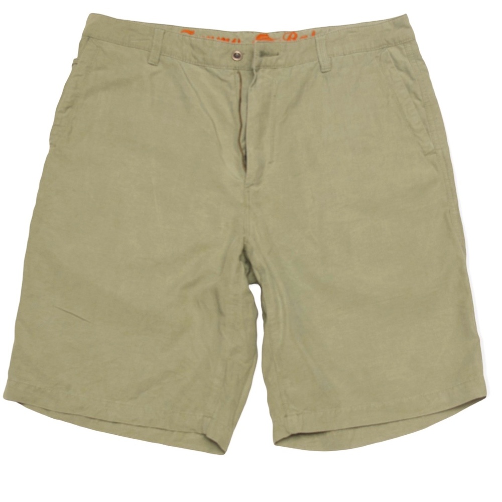 Tommy Bahama Mens Casual Olive Shorts Dress Size 35 - GREAT Condition!